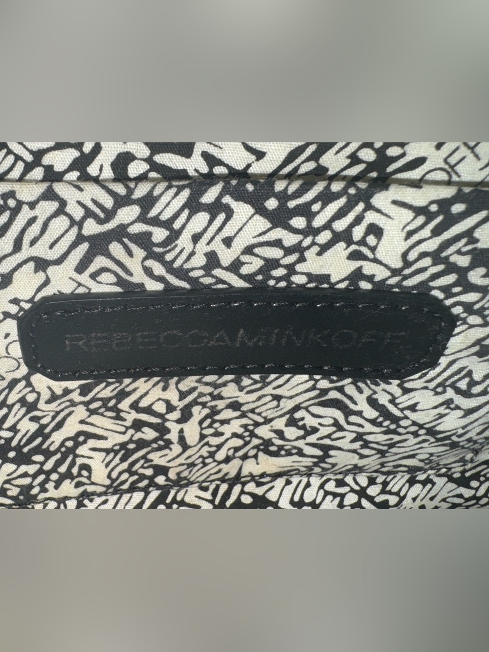 Rebecca Minkoff Brown Snake-Print Clutch - Picture 7 of 10